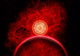 Supernova Destroying Itself Red Wall Decal