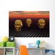 Central Computer Brain Interlinked Trio Wall Decal