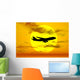 Silhouette Boeing 747 Jet Wall Decal