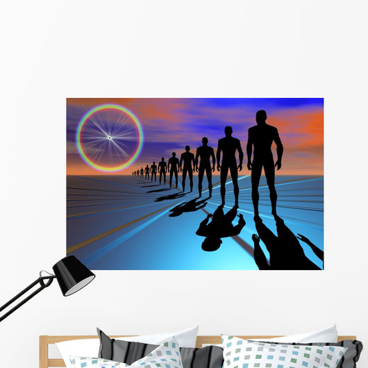 Advancement Robotics and Cloning Star Wall Decal