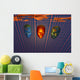 Modern Face Robotics Top Profiles Wall Decal