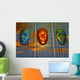 Modern Face Robotics Wall Decal
