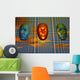 Modern Face Robotics Wall Decal