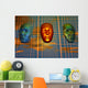 Modern Face Robotics Wall Decal