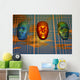 Modern Face Robotics Wall Decal