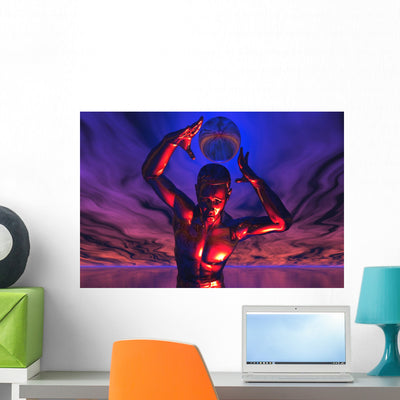 Power to Store Infinite Wall Decal shown on a wall