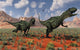 Pair Yangchuanosaurus Dinosaurs Hunting Wall Decal