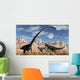 Pair Yangchuanosaurus Dinosaurs Confront Wall Decal