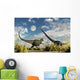 Yangchuanosaurus Dinosaur Confronting Omeisaurus Wall Decal