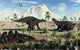 Small Group Stegosaurid Miragaia Desert Wall Decal