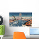Group Quetzalcoatlus Pterosaurs Wall Decal