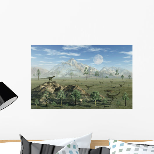 Pack Carnivorous Juravenators during Wall Decal