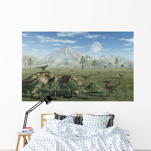 Pack Carnivorous Juravenators during Wall Decal