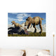 Pair Tyrannosaurus Rex Dinosaurs Wall Decal
