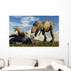 Pair Tyrannosaurus Rex Dinosaurs Wall Decal