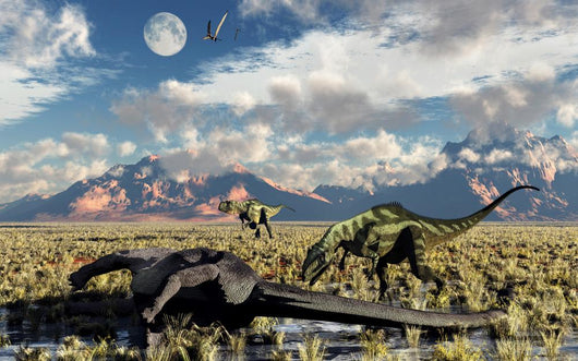 Pair Yangchuanosaurus about to Wall Decal