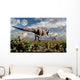 Hungry Tyrannosaurus Rex Chasing Wall Decal