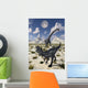 Carnivorous Allosaurus Confronting Giant Wall Decal