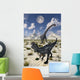 Carnivorous Allosaurus Confronting Giant Wall Decal