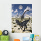 Carnivorous Allosaurus Confronting Giant Wall Decal