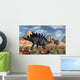 Stegosaurus Defending Itself Wall Decal