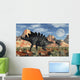 Stegosaurus Defending Itself Wall Decal