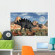 Stegosaurus Defending Itself Wall Decal