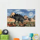 Stegosaurus Defending Itself Wall Decal