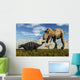 Tyrannosaurus Rex Dinosaurs Confronting Wall Decal