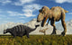 Tyrannosaurus Rex Dinosaurs Confronting Wall Decal