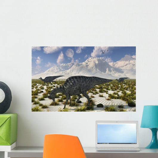 Herd Velafrons Hadrosaurid Dinosaurs Wall Decal