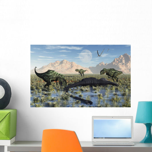 Pack Carnivorous Yangchuanosarurs Make Wall Decal