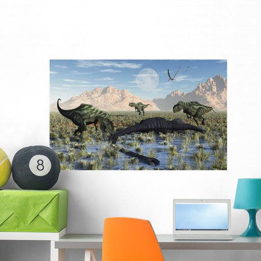 Pack Carnivorous Yangchuanosarurs Make Wall Decal