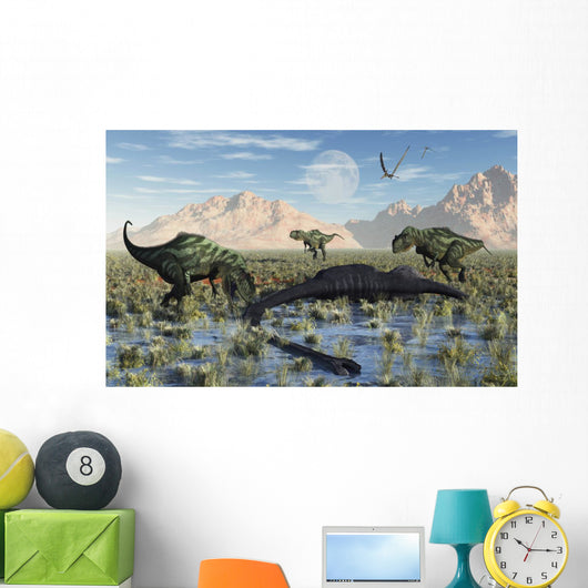 Pack Carnivorous Yangchuanosarurs Make Wall Decal