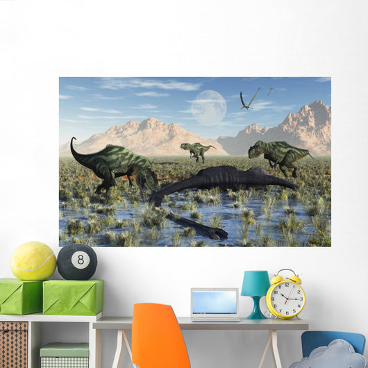 Pack Carnivorous Yangchuanosarurs Make Wall Decal