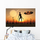 Reptoid Alien Attending Its Wall Decal