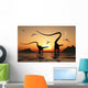 Pair Diplodocus Dinosaurs during Wall Decal