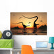 Pair Diplodocus Dinosaurs during Wall Decal
