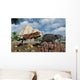 Sabre-tooth Tiger Attacking Young Wall Decal