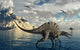 Pair Spinosaurus Hunting Wall Decal