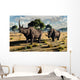 Pair Mature Woolly Rhinoceros Wall Decal