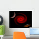 Flying Saucer Using Wormhole Wall Decal
