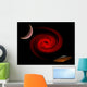 Flying Saucer Using Wormhole Wall Decal