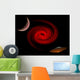 Flying Saucer Using Wormhole Wall Decal