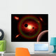 Wandering Comet Passing through Star System Wall Decal