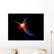 Asteroid Hitting Planet Earth Wall Decal