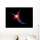 Asteroid Hitting Planet Earth Wall Decal