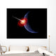 Asteroid Hitting Planet Earth Wall Decal