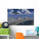 Ufo Flying over Giza Wall Decal