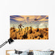 Robot Tending to Desert Wall Decal